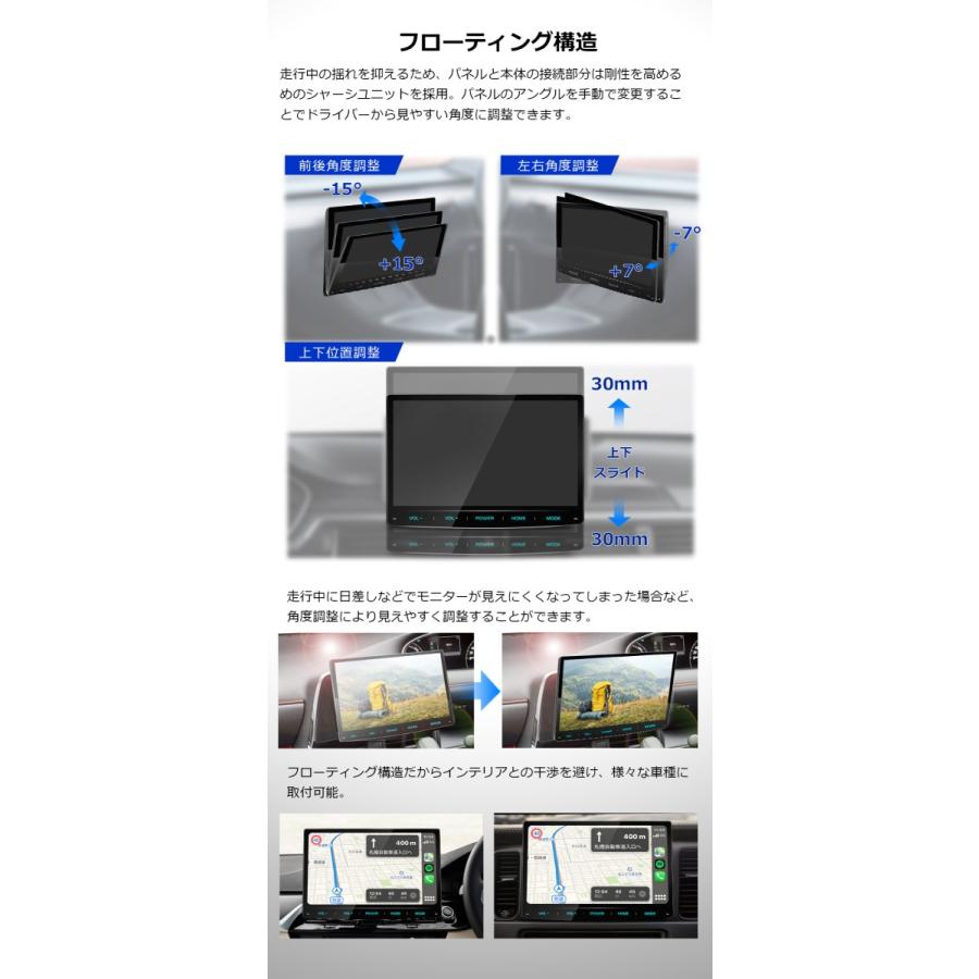 PORMIDO ディスプレイオーディオ CD/DVD対応 10.1インチ カー PORMIDO ディスプレイオーディオ CD/DVD対応 10.1インチ カー
