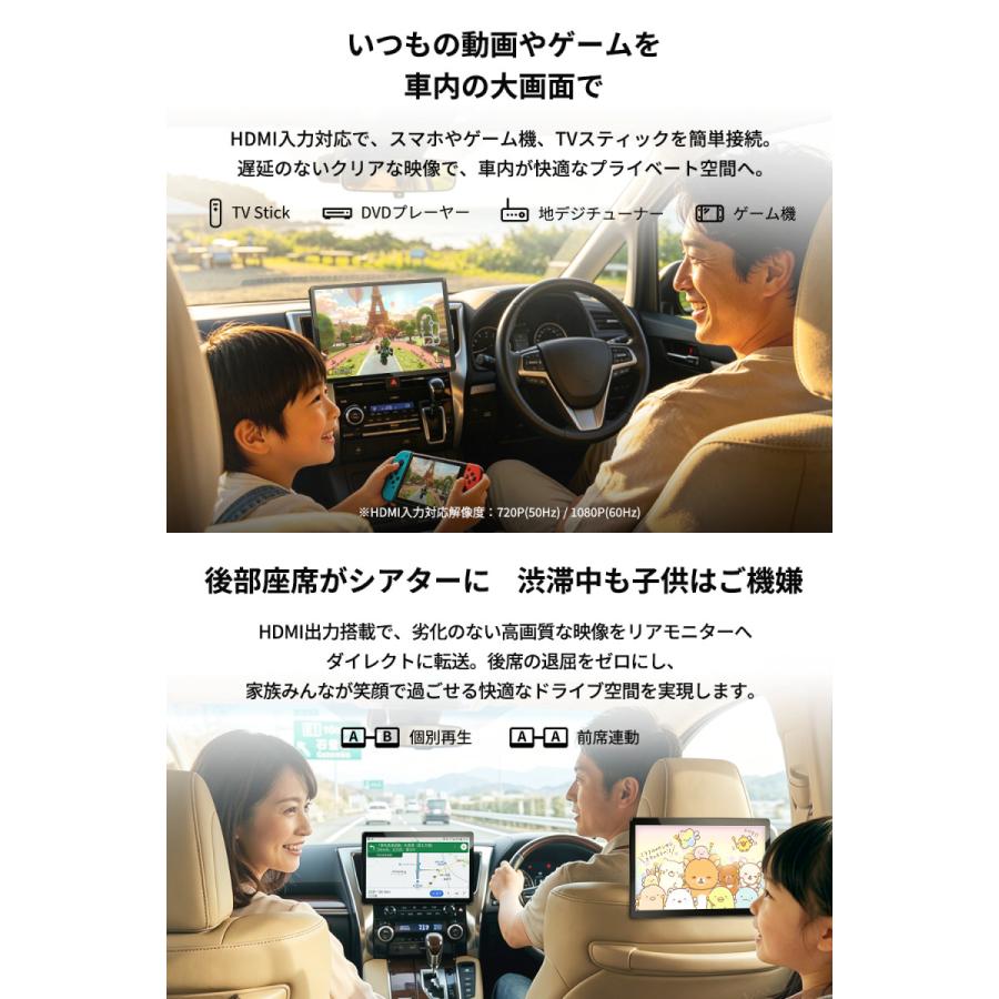 PORMIDO 【2026年最新】 ディスプレイオーディオ HDMI入出力 QCM6125