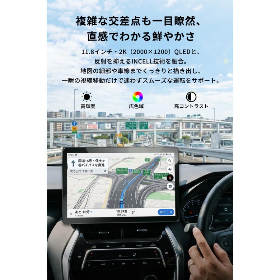 PORMIDO 【2026年最新】 ディスプレイオーディオ HDMI入出力 QCM6125