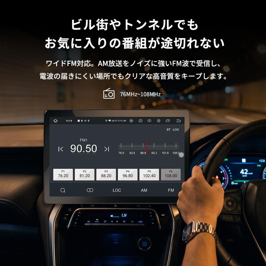 PORMIDO ディスプレイオーディオ 13.3インチ HDMI出力 QCM6125 8GB+