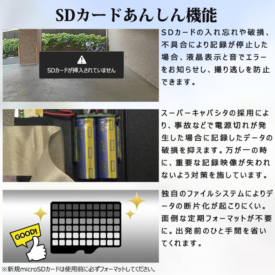 ドライブレコーダー ミラー型 前後 2カメラ 2K 1440P 12インチ ズーム機能 ドラレコ SONY STARVIS HDR/WDR 駐車監視 分離型 GPS PORMIDO PRD52C｜arisshop｜16