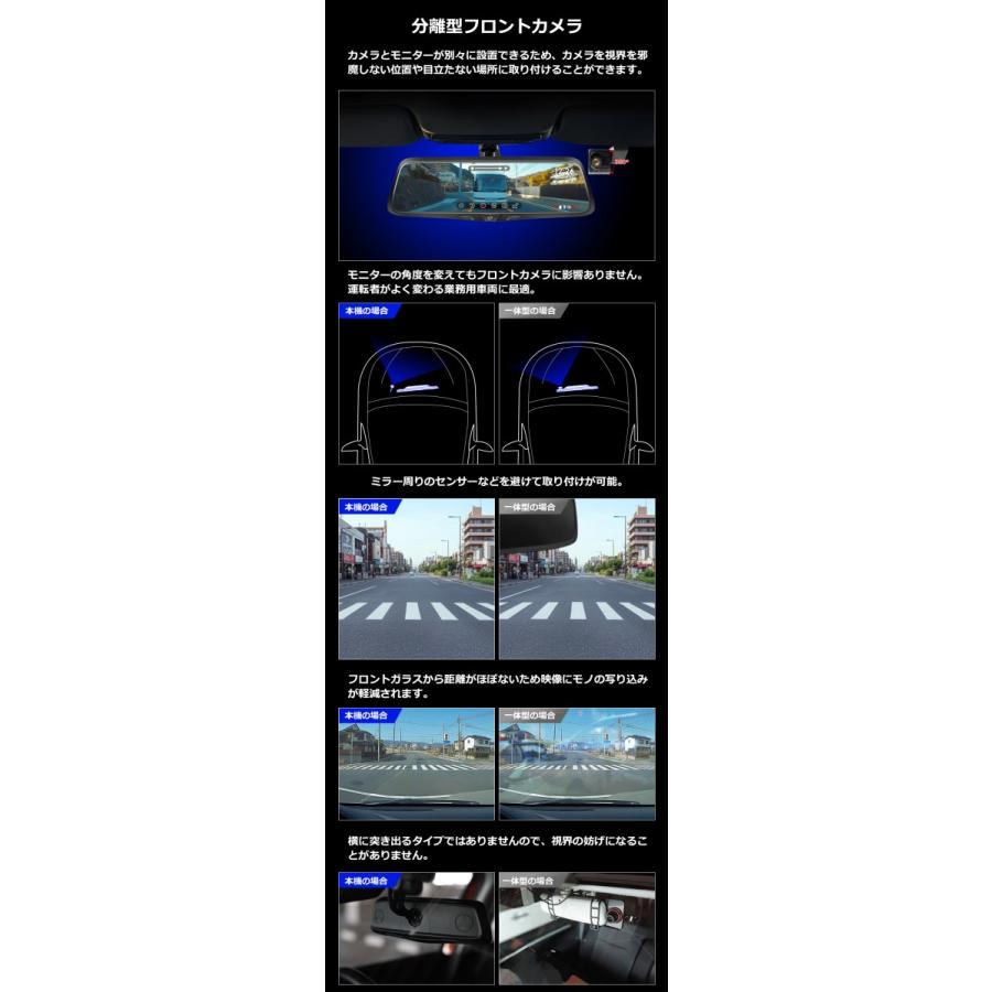 PORMIDO ドライブレコーダー ミラー型 前後 2カメラ SONY PORMIDO ドライブレコーダー ミラー型 前後 2カメラ SONY