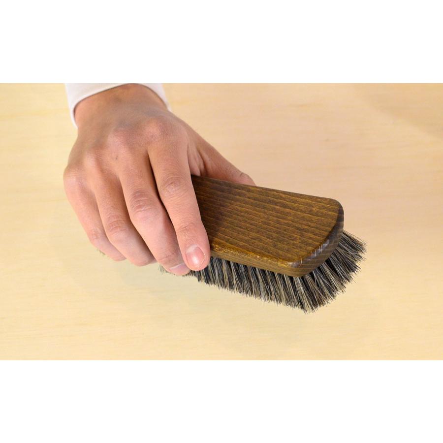 M.モゥブレィ プロ・ホースブラシ 18cm 馬毛 ホースヘアブラシ