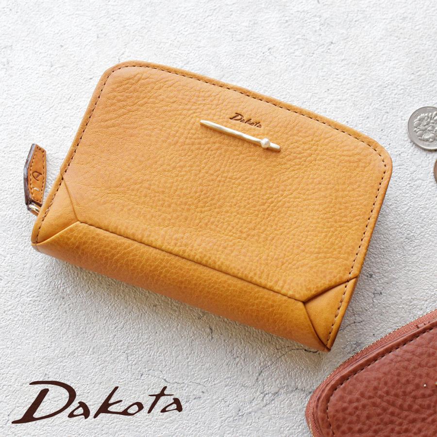 二つ折り財布 ラウンドファスナー Dakota ダコタ ペルラ コンパクト