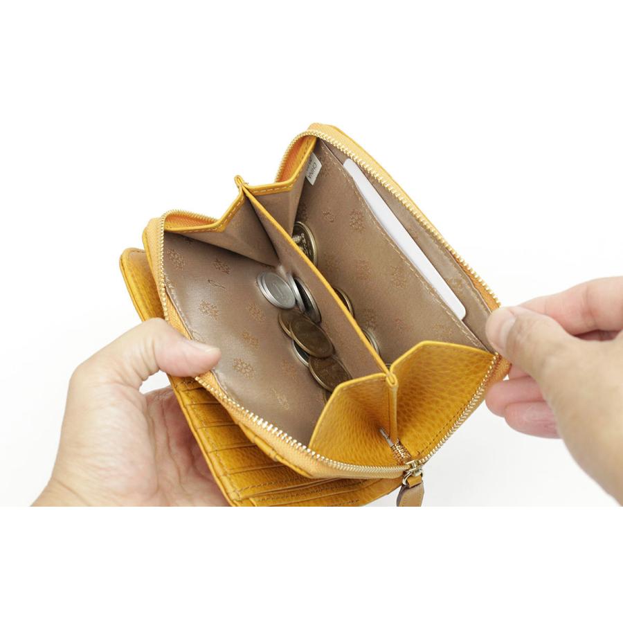 Dakota（ダコタ） 二つ折り財布 ラウンドファスナー ペルラ コンパクト