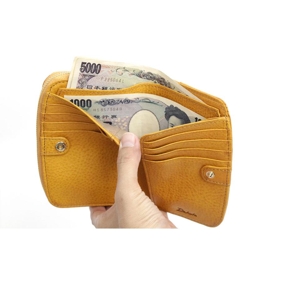 Dakota（ダコタ） 二つ折り財布 ラウンドファスナー ペルラ コンパクト