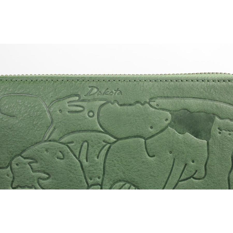 Dakota（ダコタ） グレー再入荷 長財布 L字ファスナー アニマーレ