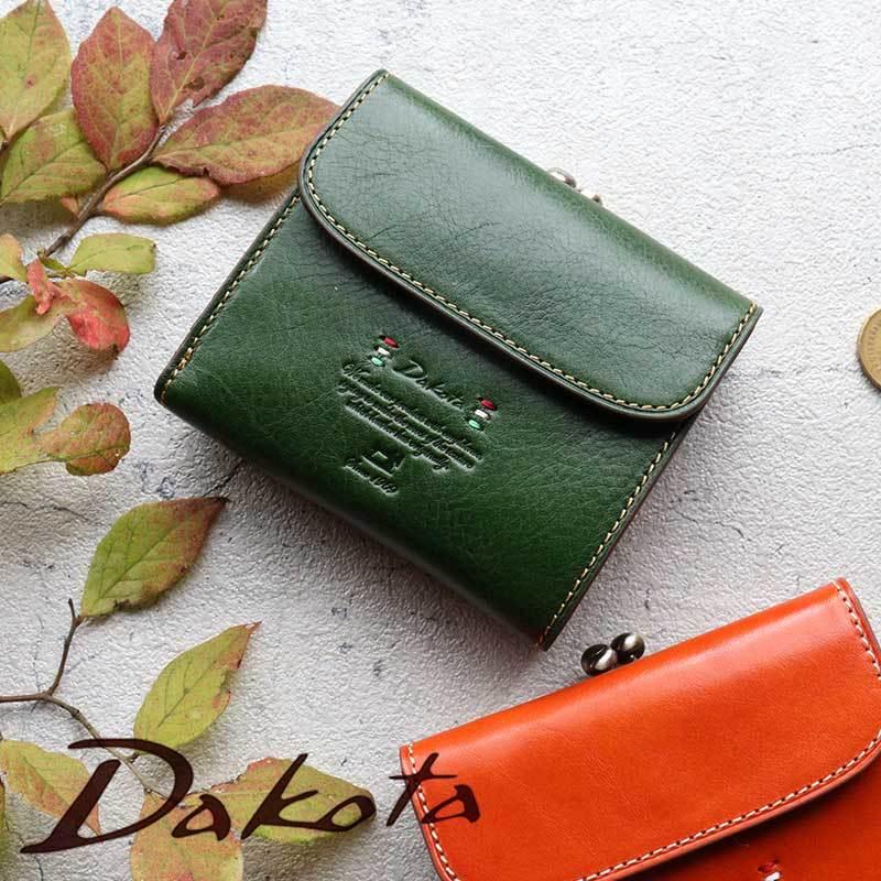 ✨新品未使用✨ ダコタ Dakota 二つ折り財布 アーブル がま口 レザー Dakota（ダコタ） 財布 二つ折り アーブル がま口 レディース 二つ折り