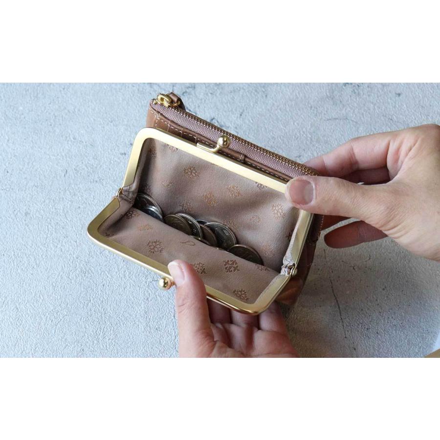 【新品・完売モデル】Dakota コッチャ シェル 貝殻入りがま口二つ折り財布 Dakota（ダコタ） 財布 二つ折り財布 コッチャ がま口小銭入れ付き