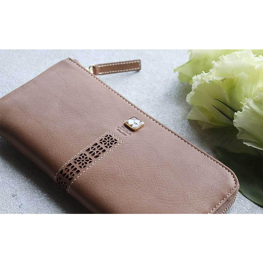 Dakota（ダコタ） 財布 薄型 長財布 L字ファスナー コッチャ 貝殻 風水