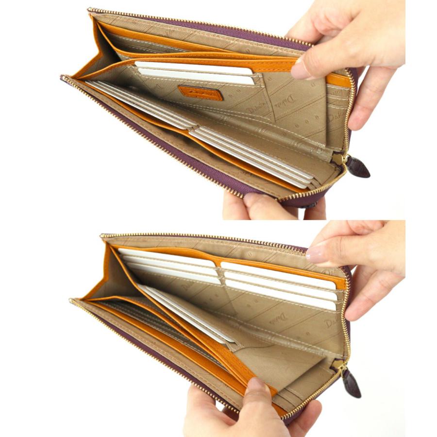 Dakota 長財布 薄型 薄い L字ファスナー クロコ型押し ダコタ Dakota 長財布 薄型 薄い L字ファスナー クロコ型押し ダコタ