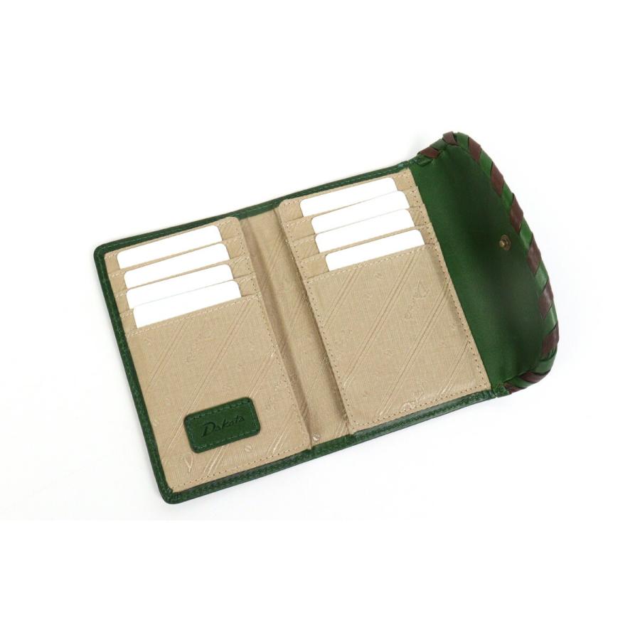 Dakota カードケース かぶせ 観音開き ブック型 かがり