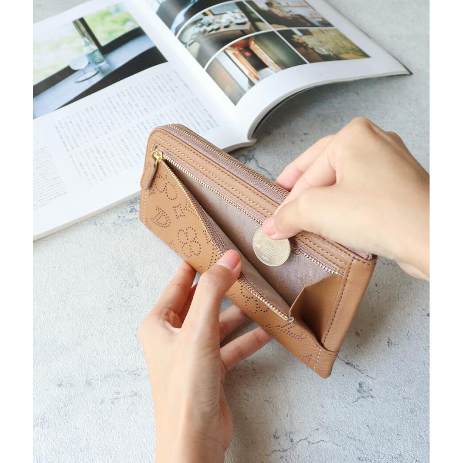 Dakota（ダコタ） L字ファスナー長財布 薄マチ パンチング ディ