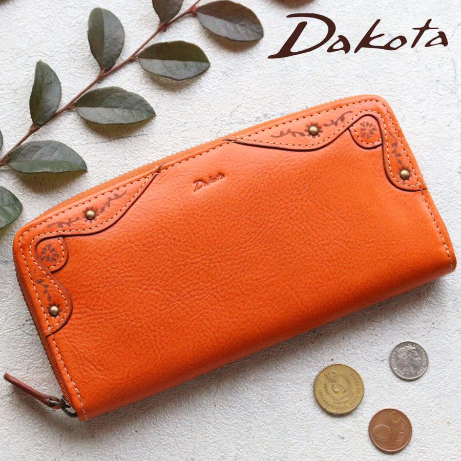 Dakota（ダコタ） ラウンドファスナー長財布 花模様 クラシカル