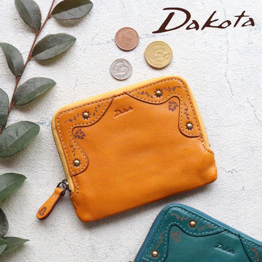 Dakota（ダコタ） 薄マチ長財布 ラウンドファスナー 花模様 クラシカル