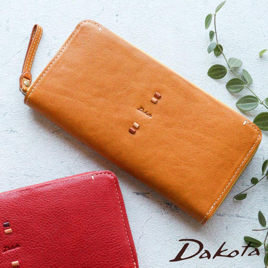 Dakota（ダコタ） ラウンドファスナー長財布 ビーズ クラフト感