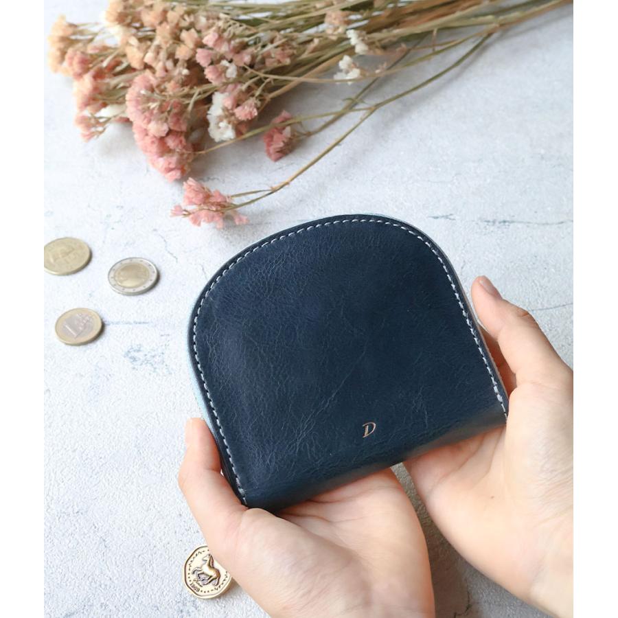 【美品】DAKOTA ダコタ ラフィナート ラウンド二つ折り財布 ネイビー 紺色 Dakota（ダコタ） 二つ折り財布 ラウンドファスナー小銭入れ 馬蹄 開運