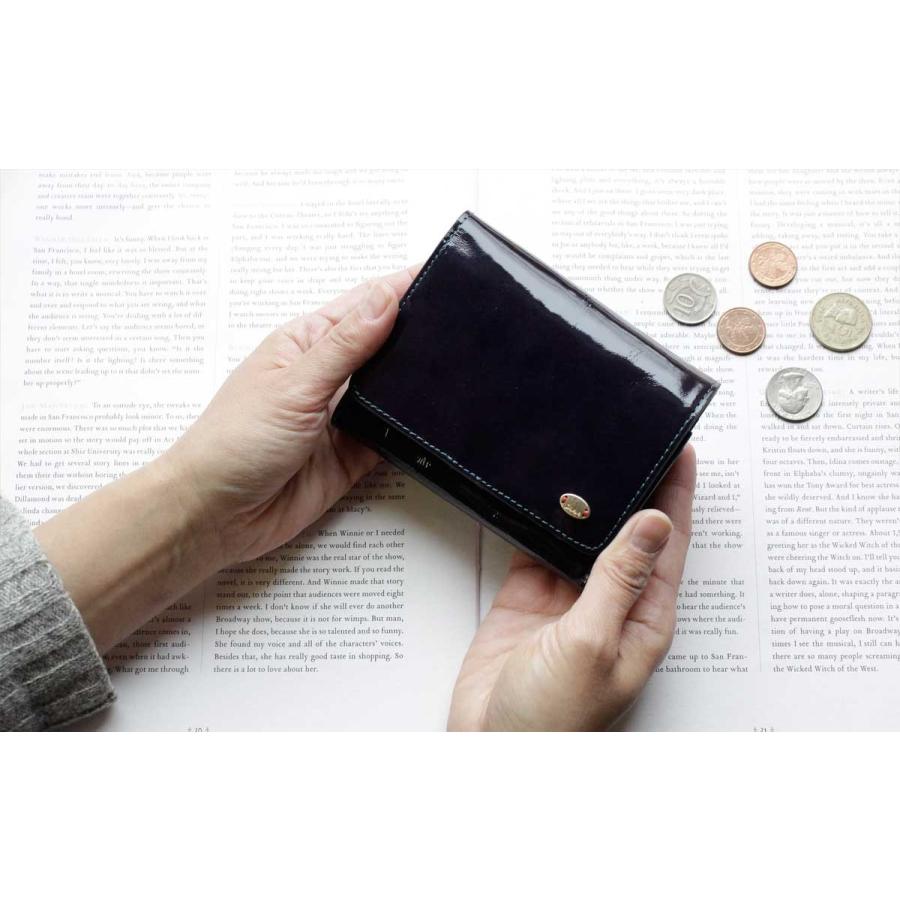 Dakota（ダコタ） 二つ折り財布 グロッソ エナメルレザー イタリア製