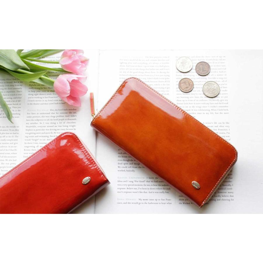 Dakota（ダコタ） 長財布 ラウンドファスナー グロッソ エナメルレザー