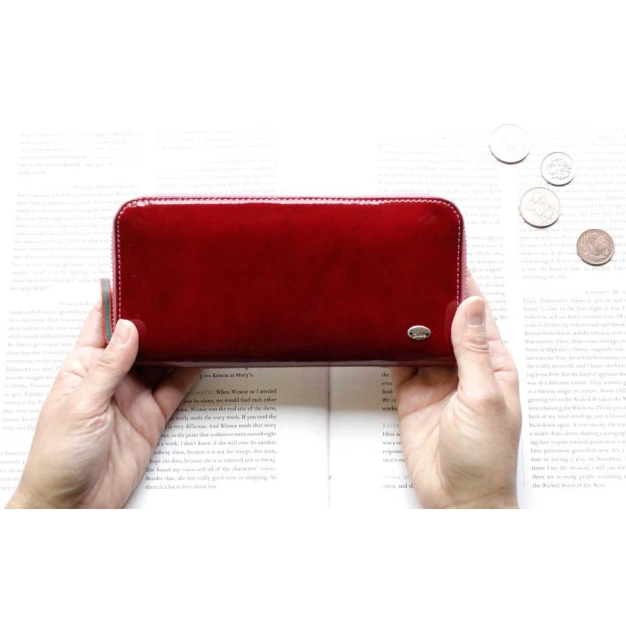 Dakota（ダコタ） 長財布 ラウンドファスナー グロッソ エナメルレザー