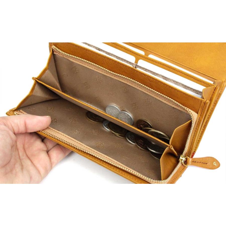 新品ダコタDakotaイタリア製牛革長財布素敵 Dakota 長財布 L字ファスナー 薄型 ダコタ 財布 ミモザ