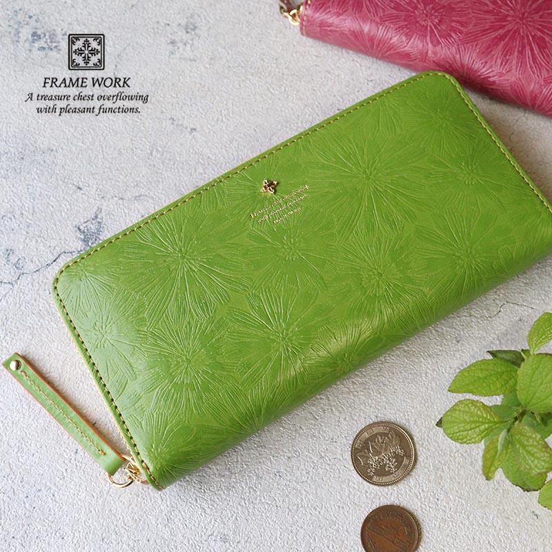 FRAMeWORK（フレームワーク） 長財布 ラウンドファスナー マニフィーク