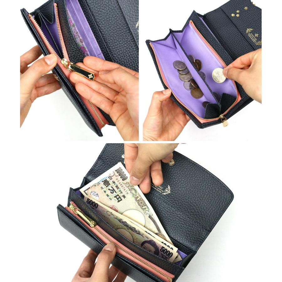 FRAMeWORK（フレームワーク） かぶせ長財布 キトン ネコ 花柄 0045002