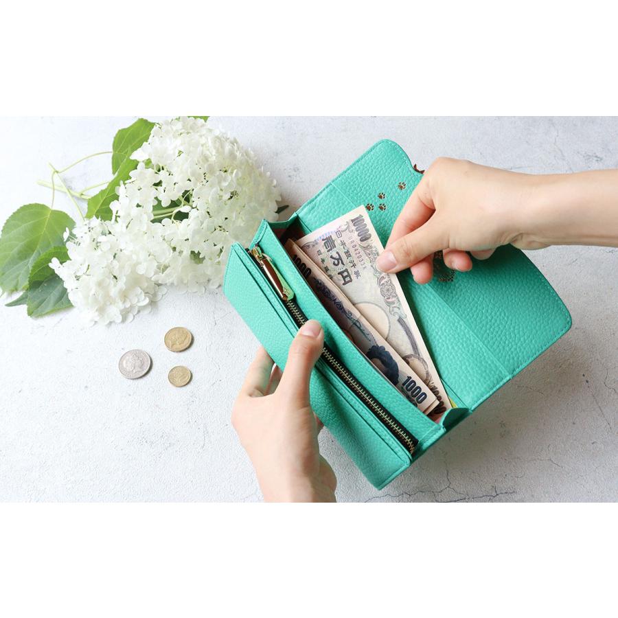 FRAMeWORK（フレームワーク） かぶせ長財布 キトン ネコ 花柄 0045002