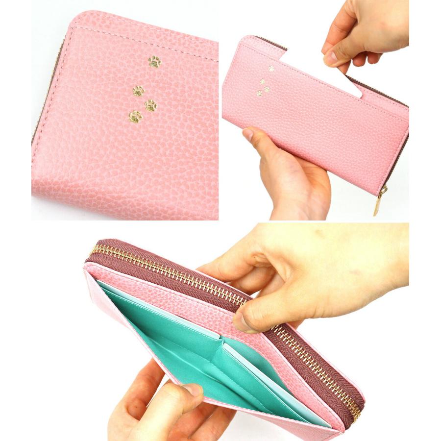 FRAMeWORK（フレームワーク） ラウンドファスナー長財布 キトン ネコ