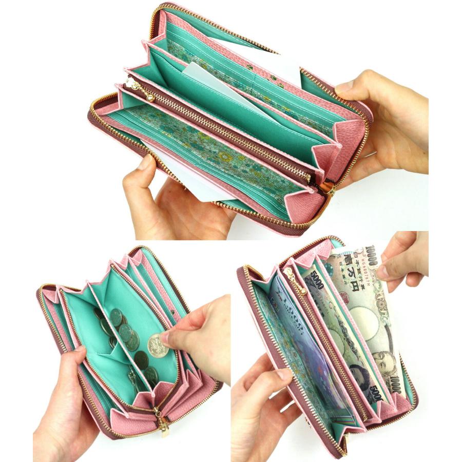 FRAMeWORK（フレームワーク） ラウンドファスナー長財布 キトン ネコ