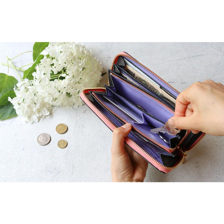 FRAMeWORK（フレームワーク） ラウンドファスナー長財布 キトン ネコ