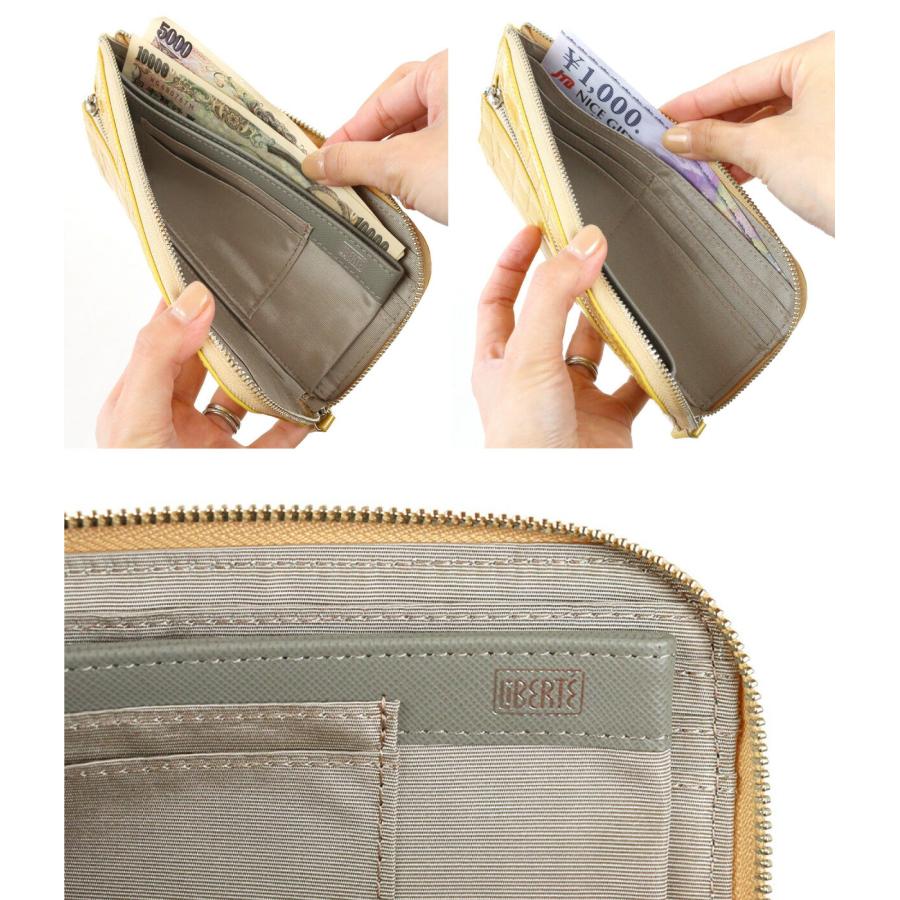 liberte riche L字ファスナー長財布 薄型 クロコ型押し LiBERTE