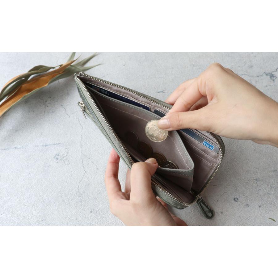 liberte riche L字ファスナー長財布 薄型 クロコ型押し LiBERTE