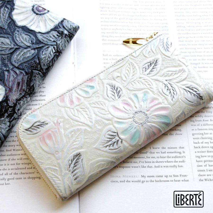 薄型長財布 L字ファスナー Liberte リベルテ サーラ エナメル牛革型押し かばんと財布の店アリスタ 通販 Yahoo ショッピング