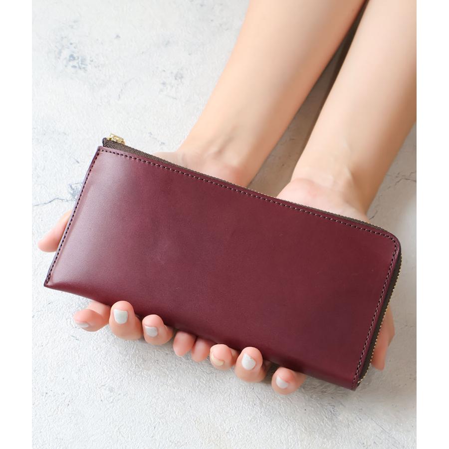 Dakota（ダコタ） L字ファスナー長財布 薄型 牛革 経年変化