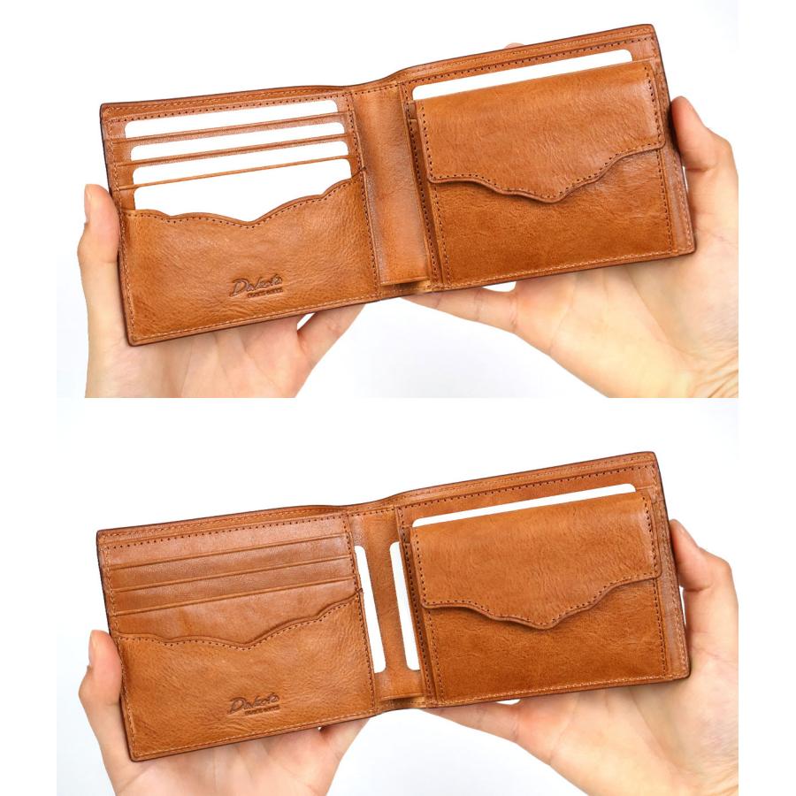 【 新品 】 Dakota ダコタ 牛革 貝殻 蝶貝 本革 カットアウト 交渉可 Dakota（ダコタ） 二つ折り財布 牛革 経年変化 バケッタレザー