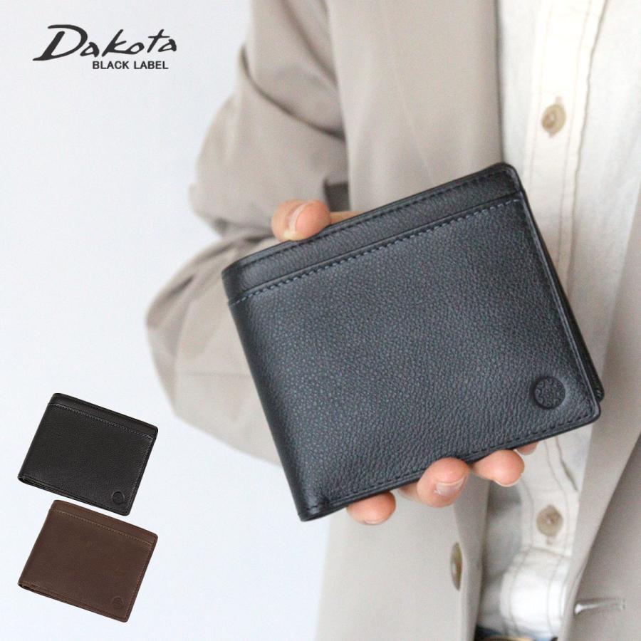 Dakota（ダコタ） 二つ折り財布 小銭入れなし Dakota BLACK LABEL