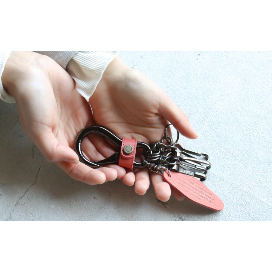Dakota（ダコタ） キーホルダー キーリング 牛革 本革 Dakota BLACK