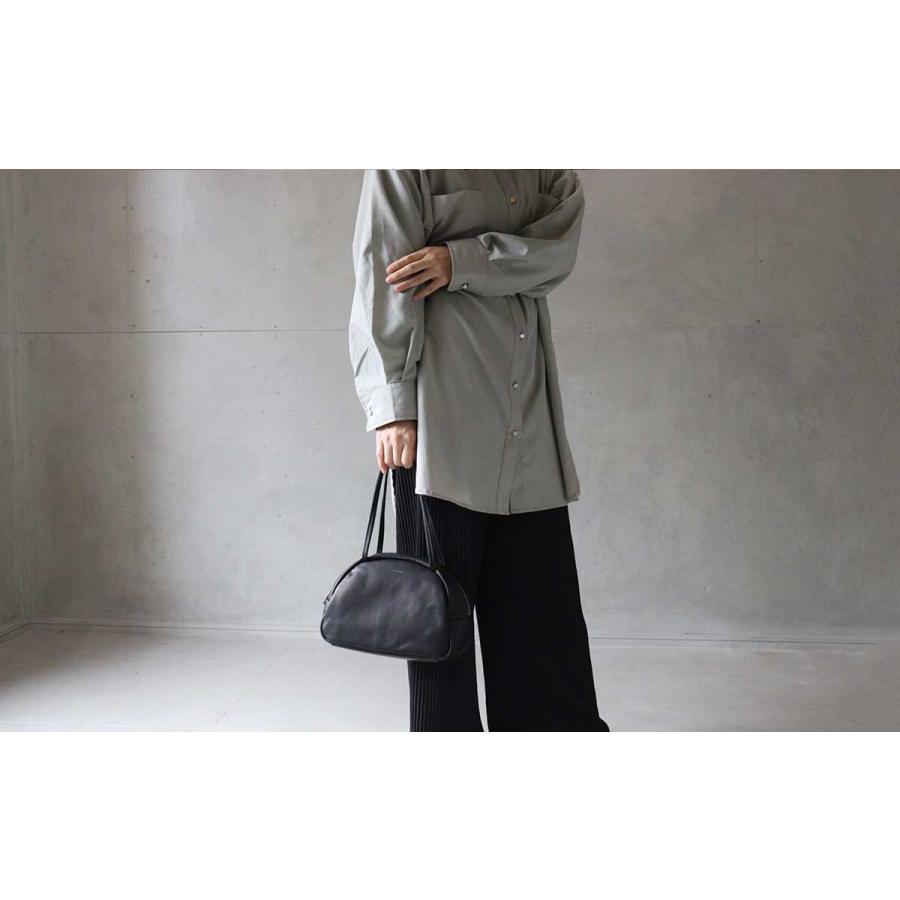 Folna sサイズ　ソフトレザー　牛革　黒　ミニボストン　ハンドバッグ Folna フォルナ 日本製 ミニボストンバッグ トートバッグ ハンドバッグ