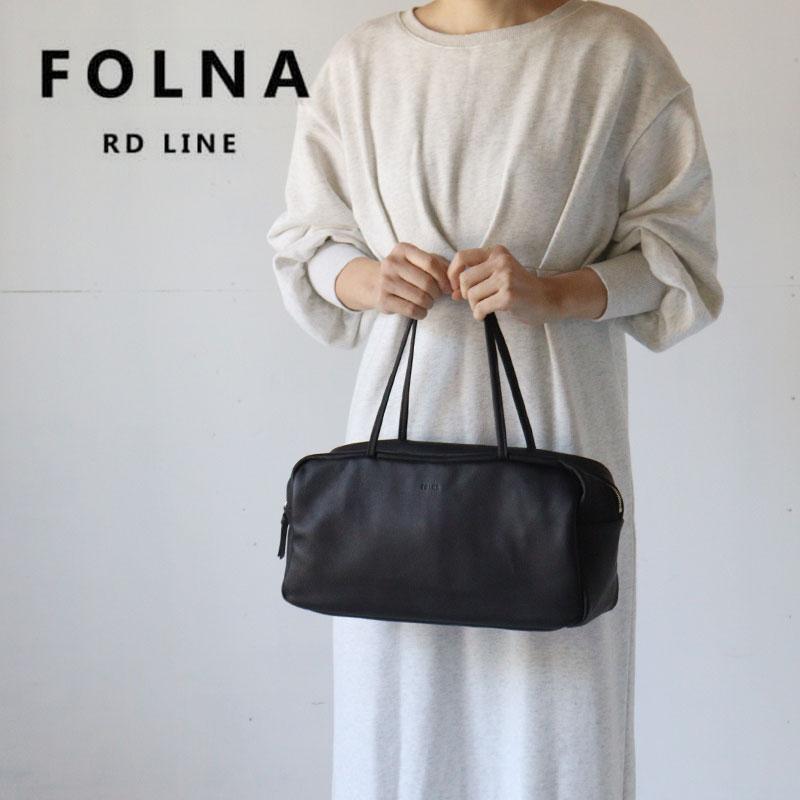 Folna トートバッグ 横型 スクエア ボストンバッグ ソフトレザー Folna トートバッグ 横型 スクエア ボストンバッグ ソフトレザー