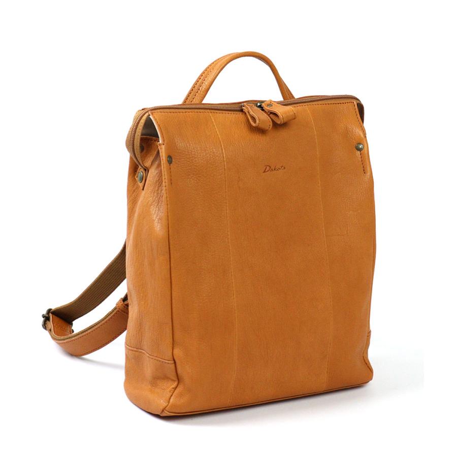 【美品】ダコタ　ヤロップ　リュック　A4 ブラウン　本革　軽量　人気 Dakota（ダコタ） リュック スクエア型 A4 ヤギ革 大人リュック