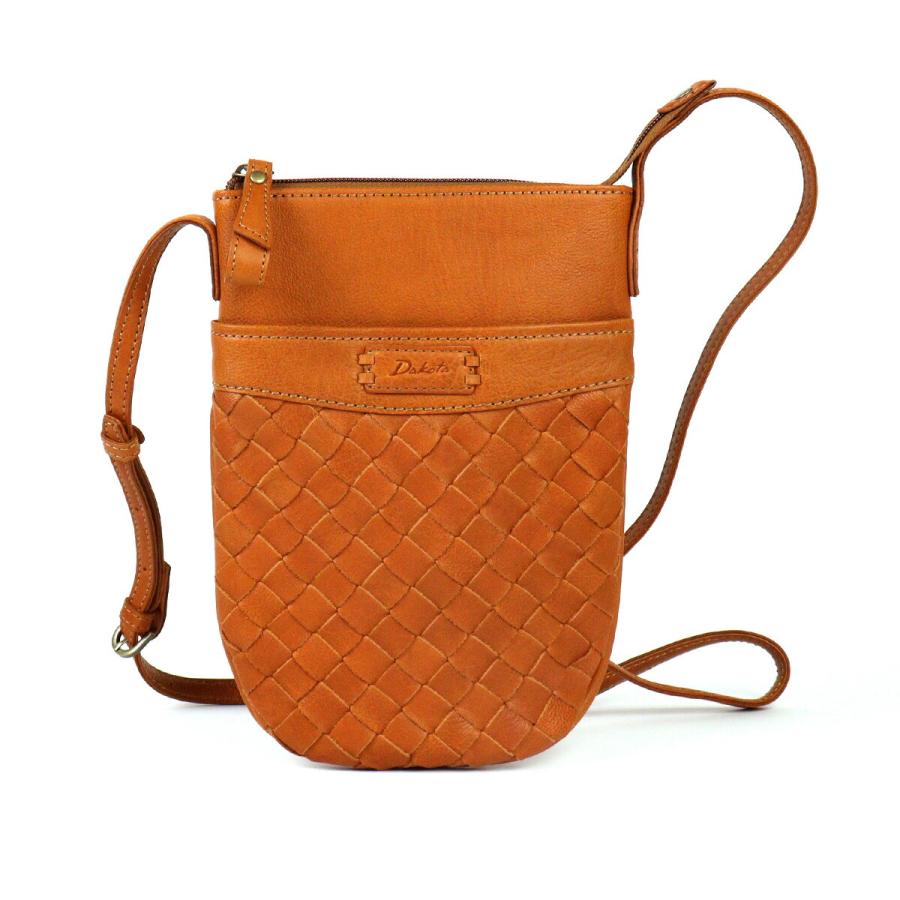 Dakota（ダコタ） ミニショルダーバッグ 縦型 薄マチ メッシュ 手編み