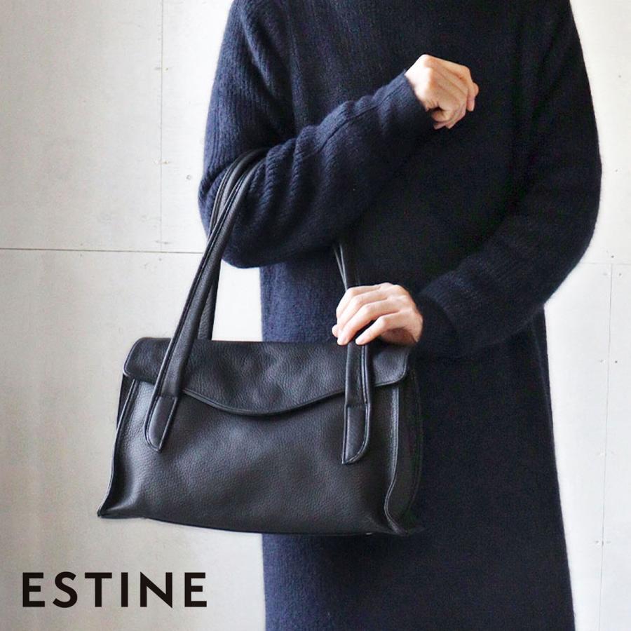 ブラックフォーマル トートバッグ Estine エスティーヌ マチュア ハンドバッグ ソフトレザー 牛革 本革 日本製 1074761 1074761 かばんと財布の店アリスタ 通販 Yahoo ショッピング