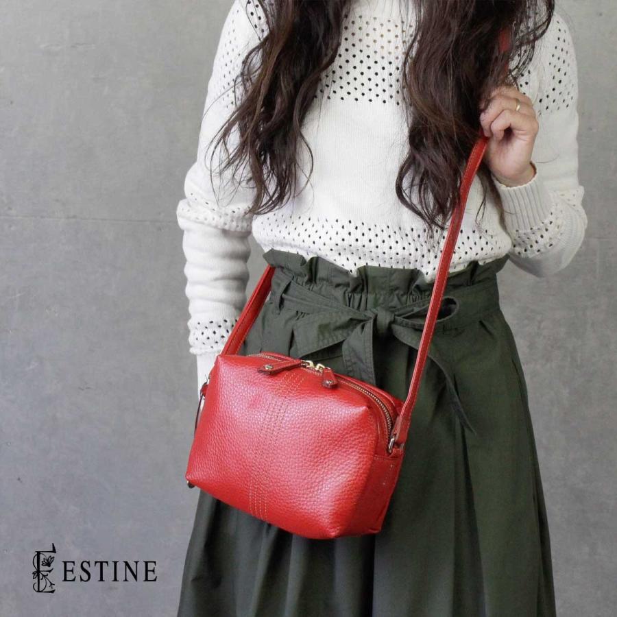 ミニショルダーバッグ 牛革 本革 Estine エスティーヌ エブリン 1074800 1074800 かばんと財布の店アリスタ 通販 Yahoo ショッピング