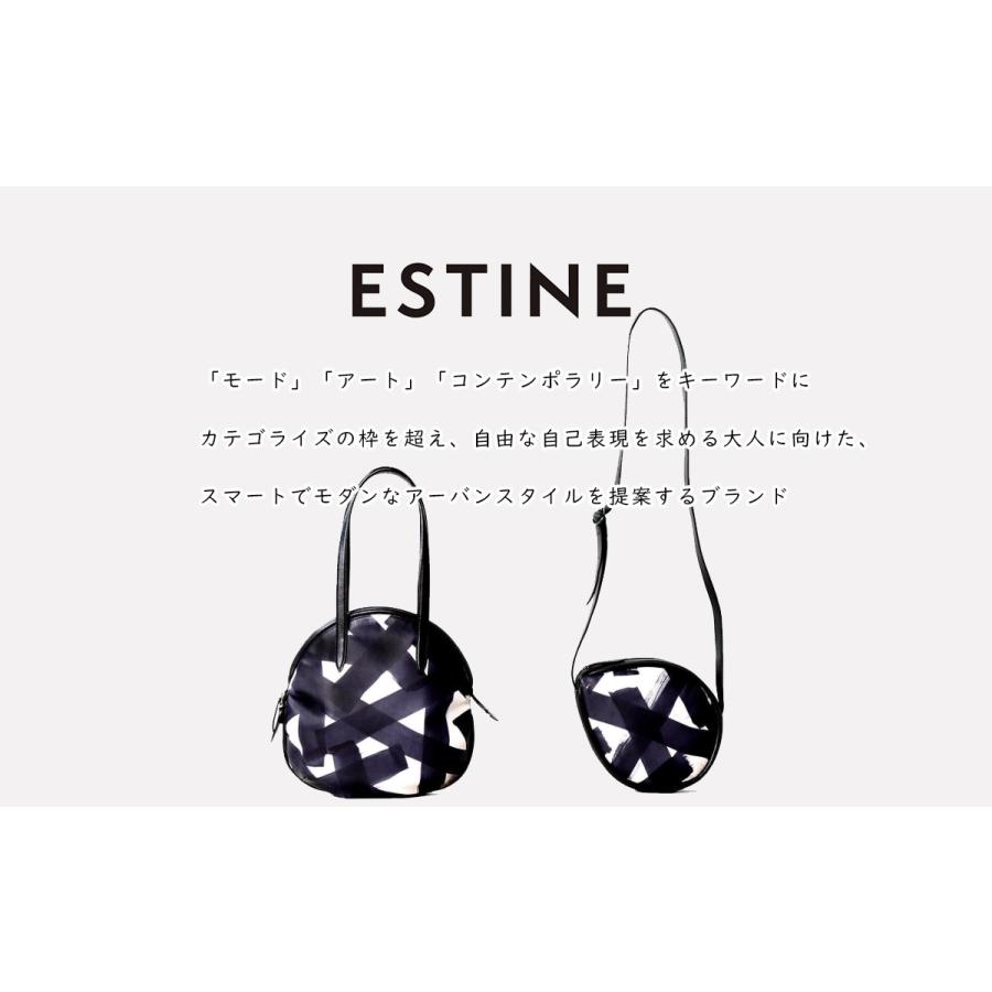 2WAYショルダーバッグ  モード ハンドペイント モノトーン ESTINE(エスティーヌ)エスキース 日本製 1074990の画像