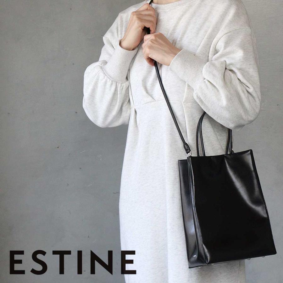 ESTINE ショルダーバッグ 2WAY トート モード ブラックコーデ 