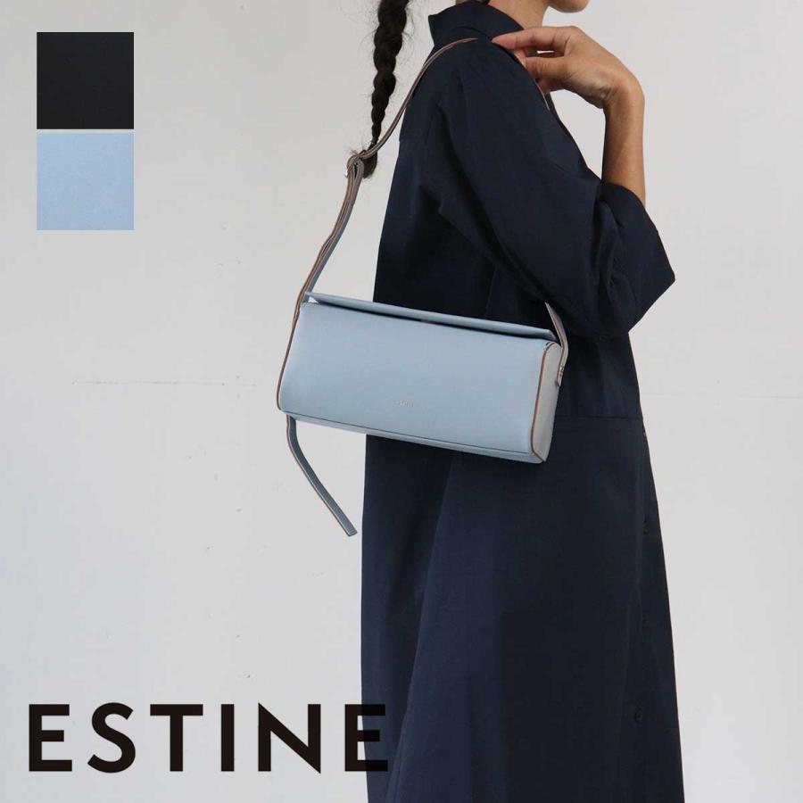ESTINE 2WAY ショルダーバッグ 横型 スクエア ESTINE(エスティーヌ 