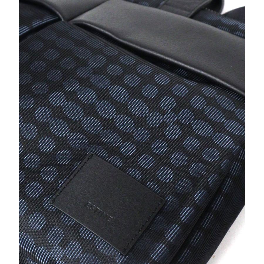 2WAYショルダーバッグ A4 ESTINE(エスティーヌ)ヘイズ 軽量 光沢 ドット ナイロン×牛革 ユニセックス ヘルメットバッグ 日本製 1075102の画像