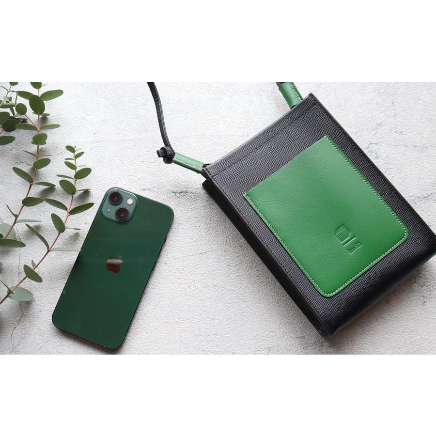 box21 スマホショルダー 袋型 本革ミニショルダーバッグ 軽量 軽い