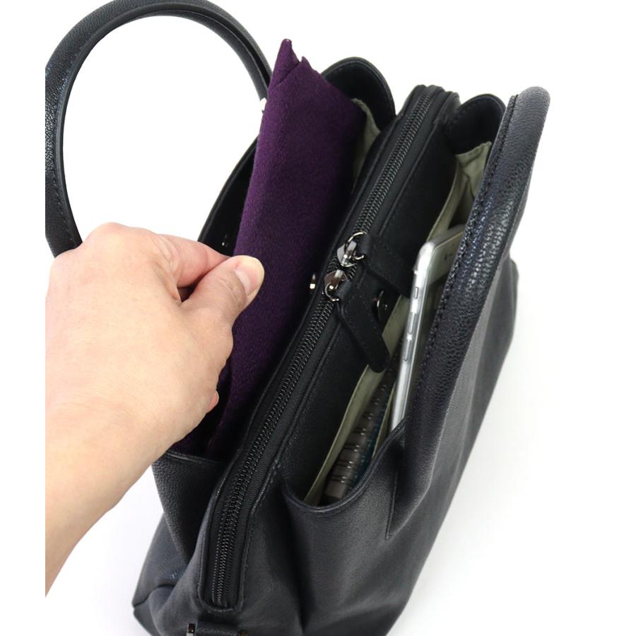 box21 ハンドバッグ 2WAY フォーマル 軽量 軽い ヤギ革 山羊 ボックス